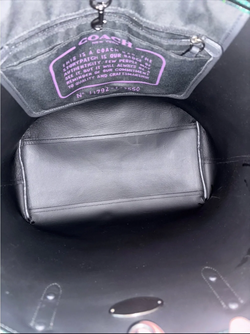 Coach Hologram Oil Slick Iridescent Mermaid Open City Tote 22550